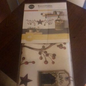 Country peel and stick wall decals